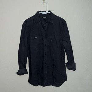 Mens small Express corduroy button front shirt nwt